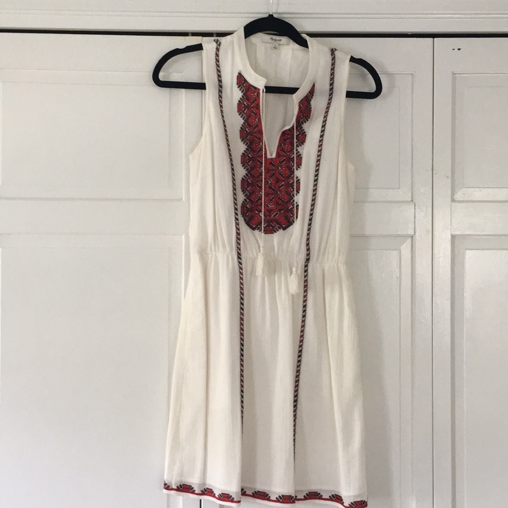 Madewell embroidered dress